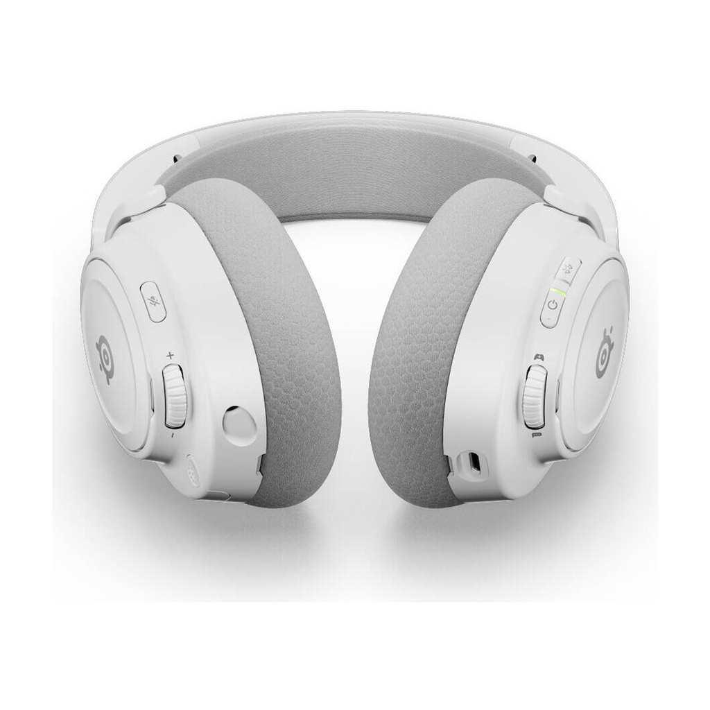 SteelSeries Arctis Nova 7 Gen 2 Wireless/Bluetooth Gaming Headset, Neodymium Magnetic Drivers, 360° Spatial Audio, Noise Rejecting Mic, 50h Battery Life, For PC Multi-Platform, White | 61731