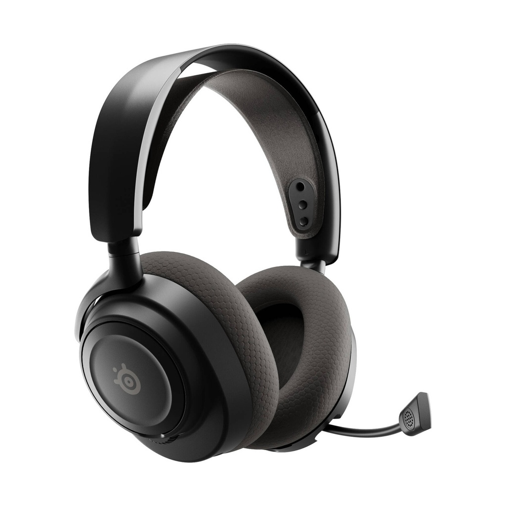 SteelSeries Arctis Nova 7 Gen 2 Wireless/Bluetooth Gaming Headset, Neodymium Magnetic Drivers, 360° Spatial Audio, Noise Rejecting Mic, 50h Battery Life, For PC Multi-Platform, Black | 61730