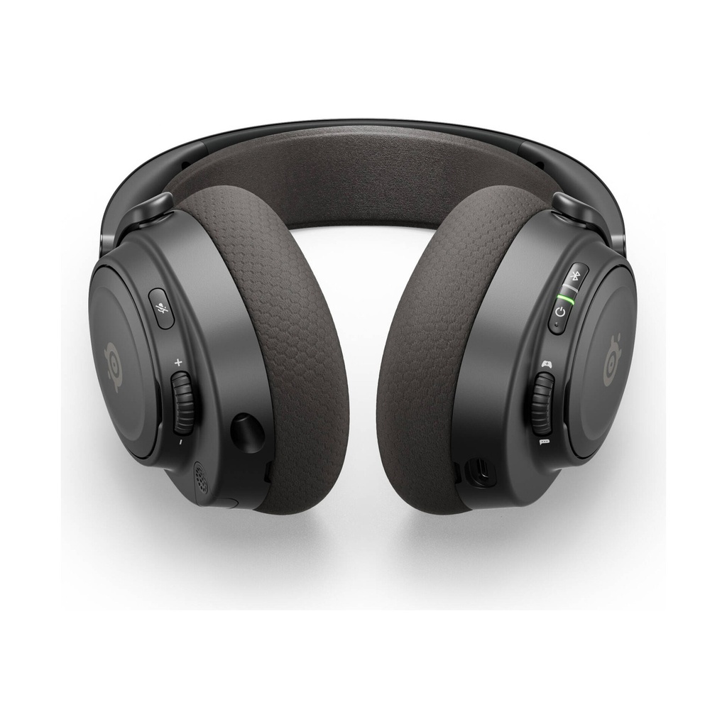 SteelSeries Arctis Nova 7 Gen 2 Wireless/Bluetooth Gaming Headset, Neodymium Magnetic Drivers, 360° Spatial Audio, Noise Rejecting Mic, 50h Battery Life, For PC Multi-Platform, Black | 61730
