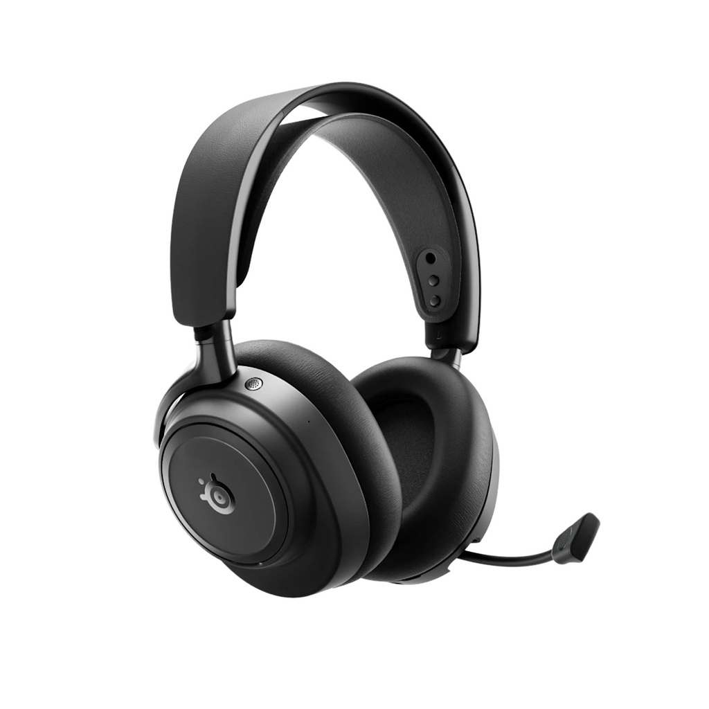SteelSeries Arctis Nova Elite - Hi-Res Wireless Gaming Headset, 96kHz/24bit, Carbon Fiber Drivers, Active Noise Cancellation, Wireless/Bluetooth/Wired Connectivity, Multi-Source Mix, OmniPlay PC / PlayStation / Xbox, Obsidian | 61661