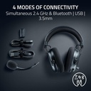 Razer BlackShark V3 Pro Wireless ANC Gaming Headset for PC: Full Band Mic, 50mm Drivers, 2.4 GHz, Bluetooth, USB, 3.5mm, Works with Mac, PS5, Nintendo Switch, Smartphone - Counter-Strike 2 Edition | RZ04-05400800-R3M1