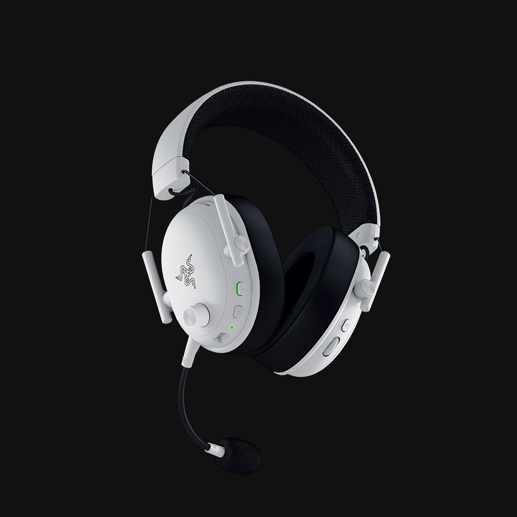 Razer BlackShark V3 Wireless Gaming Headset for PC, 50mm Drivers, Super Wideband Mic, 2.4 GHz, Bluetooth, USB - Works with Mac, PS5, Smartphone, 70 Hr Battery - White | RZ04-05410400-R3M1