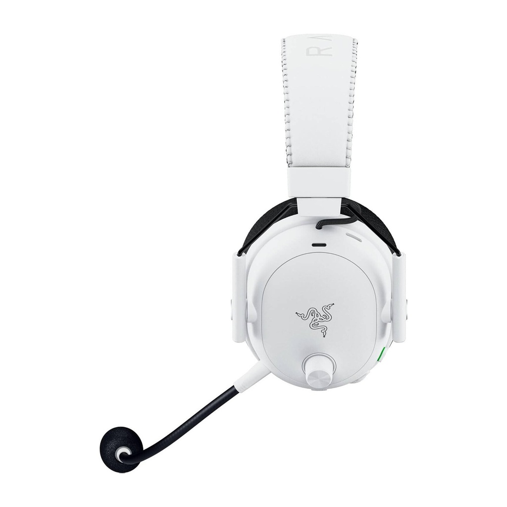 Razer BlackShark V3 Pro Gaming Headset, HyperSpeed Wireless Gen 2, Hybrid Active Noise Cancellation, Detachable Razer HyperClear Full Band 12mm Mic, PlayStation, White Edition | RZ04-05400600-R3G1