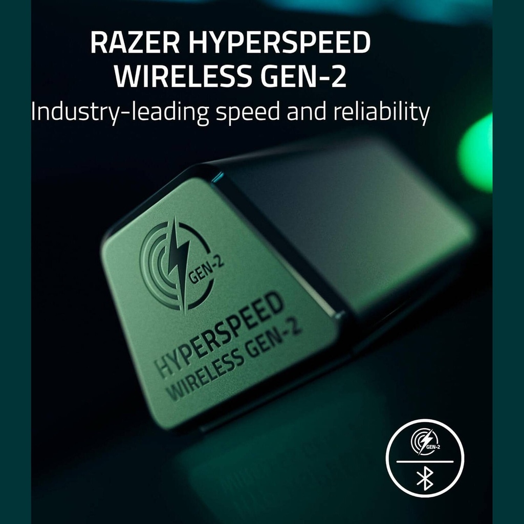 Razer BlackShark V3 Pro Gaming Headset, HyperSpeed Wireless Gen 2, Hybrid Active Noise Cancellation, Detachable Razer HyperClear Full Band 12mm Mic, PlayStation, White Edition | RZ04-05400600-R3G1