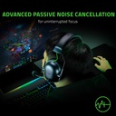 Razer BlackShark V2 X Gaming Headset, 7.1 Surround Sound, 50mm Drivers, Memory Foam Cushion, For PC, PS4, PS5, Switch, Wried 3.5mm Audio Jack, Black | RZ04-03240100-R3U1