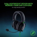 Razer BlackShark V2 X Gaming Headset, 7.1 Surround Sound, 50mm Drivers, Memory Foam Cushion, For PC, PS4, PS5, Switch, Wried 3.5mm Audio Jack, Black | RZ04-03240100-R3U1