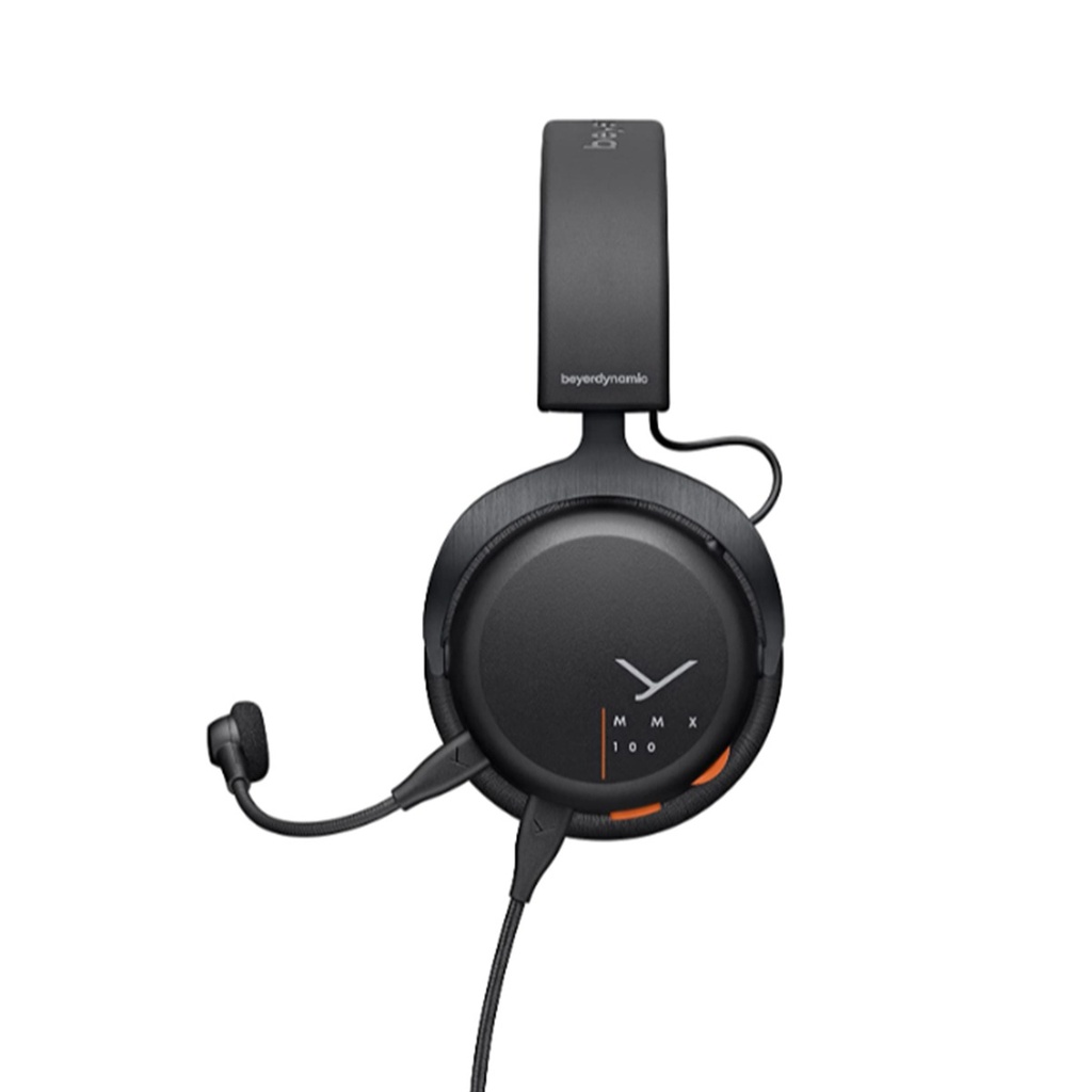Beyerdynamic MMX 100 Studio-Class Analog Gaming Headset Detachable Meta Voice Microphone With Pop Filter - Black