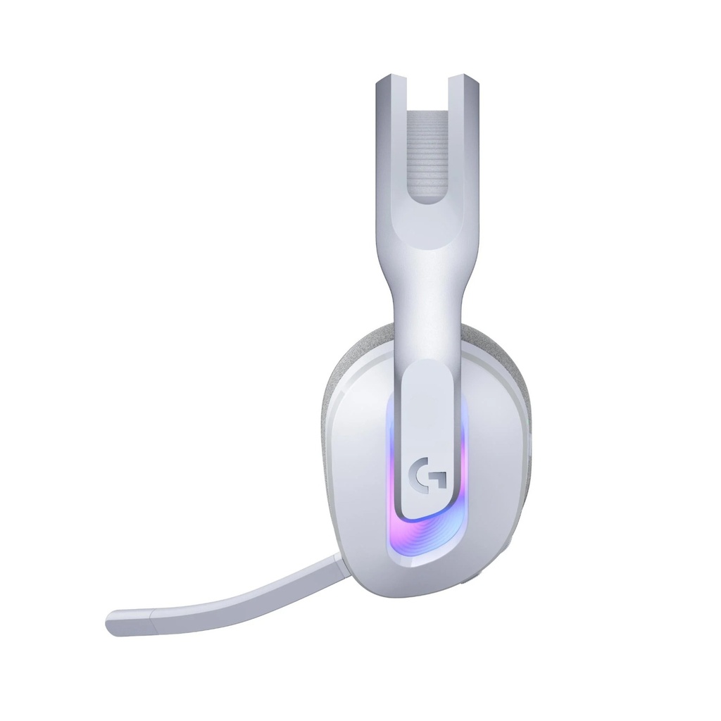 Logitech G522 LightSpeed Tri-Mode Wireless/Bluetooth/Wired Lightsync RGB Gaming Headset,Broadcast BLUE VO!CE Quality Detachable Microphone, For PC,PS5,Mac & Smart Devices- White
