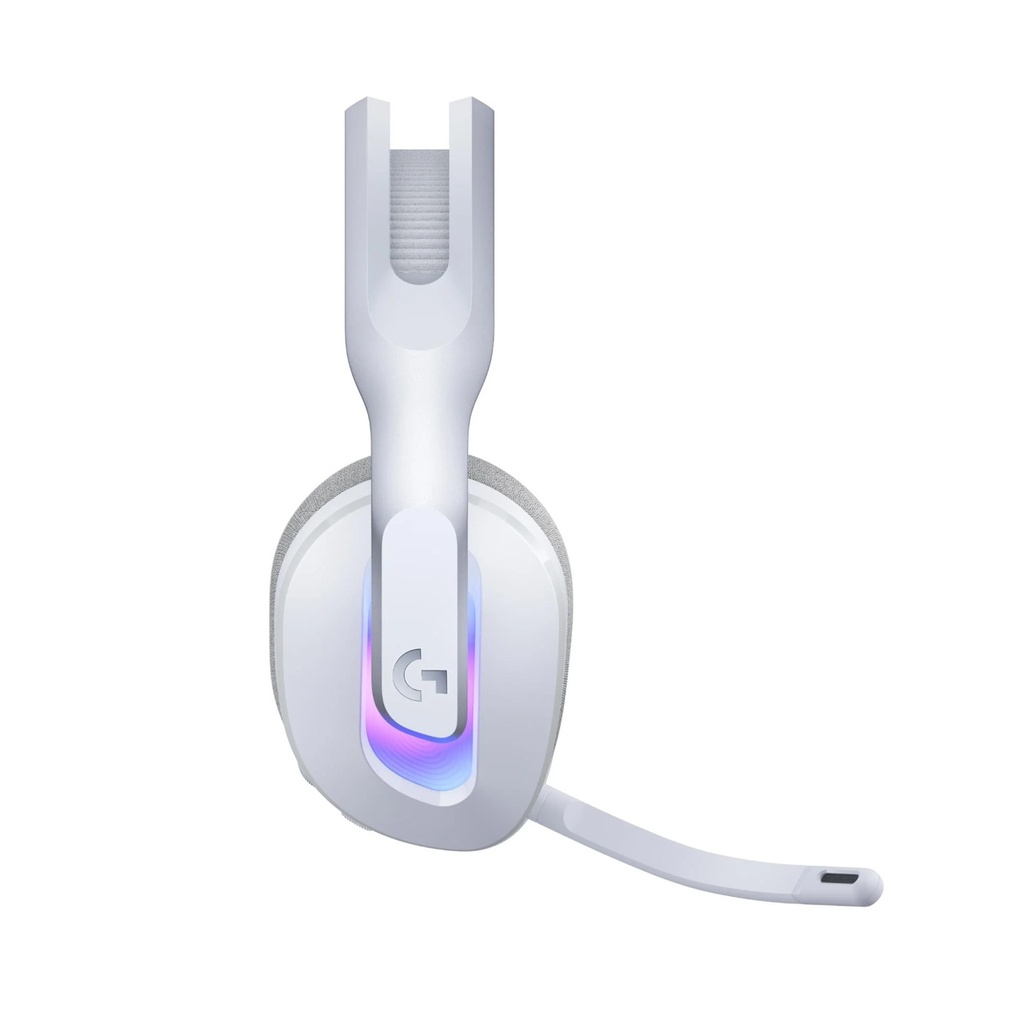 Logitech G522 LightSpeed Tri-Mode Wireless/Bluetooth/Wired Lightsync RGB Gaming Headset,Broadcast BLUE VO!CE Quality Detachable Microphone, For PC,PS5,Mac & Smart Devices- White