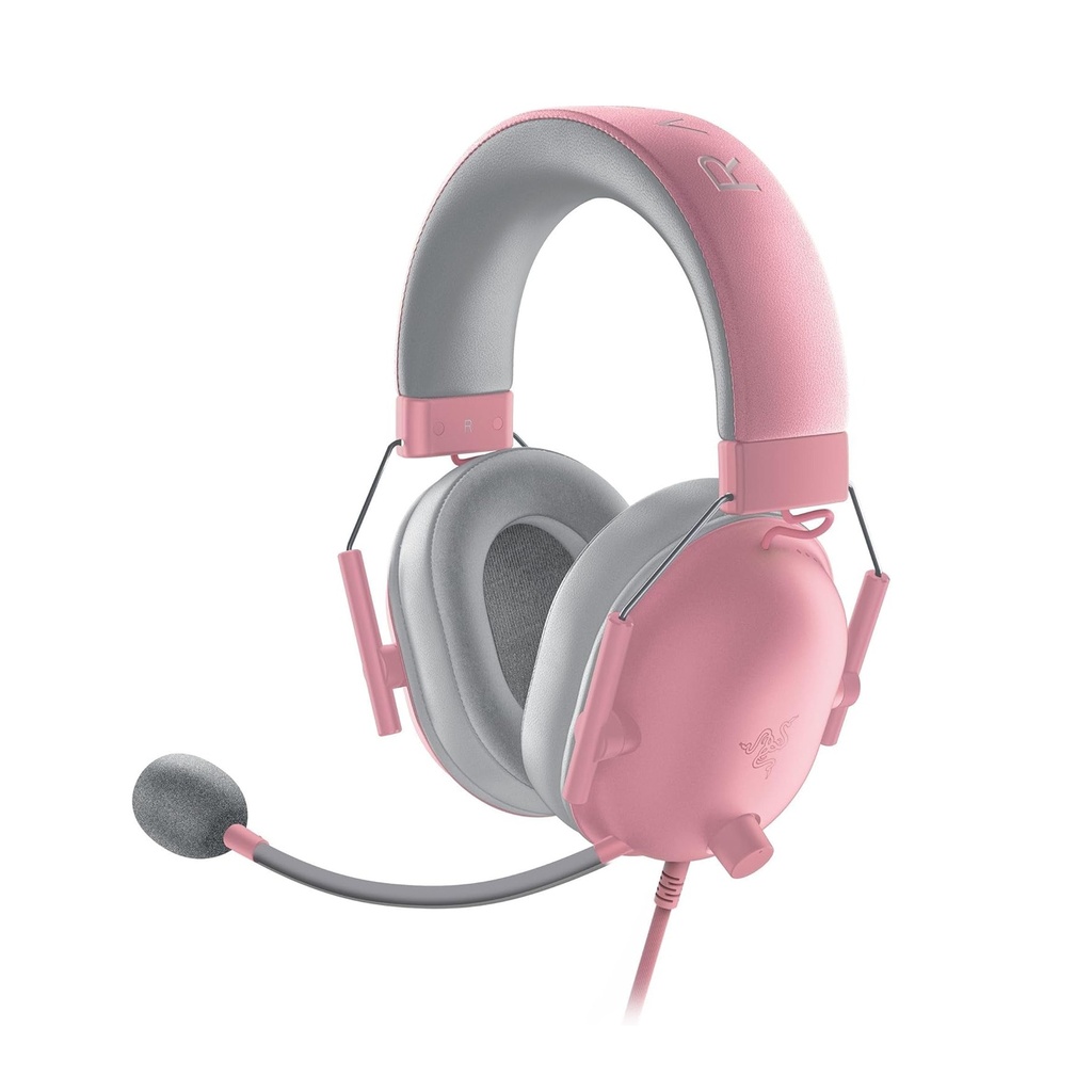 Razer BlackShark V2 X Wired Console Esports HeadSet, Advanced Passive Noise Cancellation, 3.5mm Analog Connection - Quartz Edition