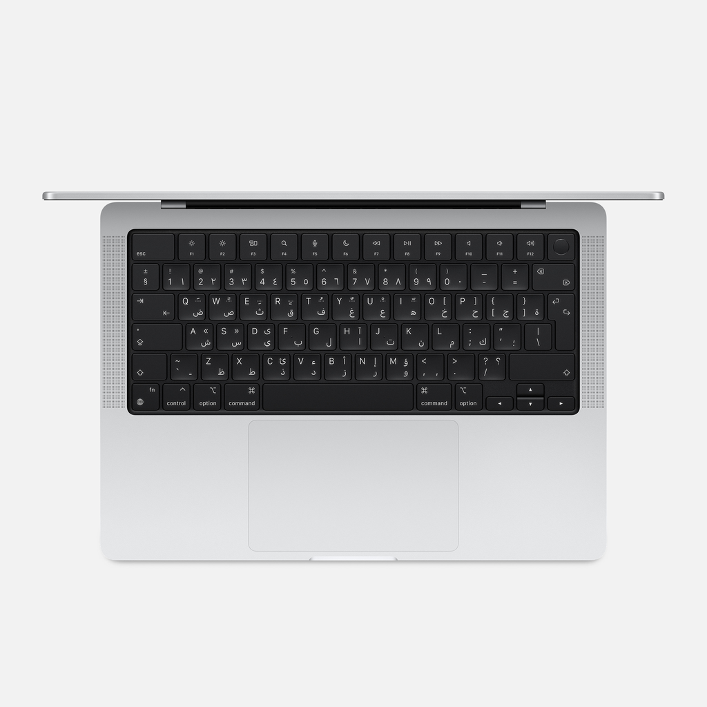 Apple MacBook Pro 14'' M4 Chip 10-Core CPU 10-Core GPU 16GB RAM 512GB SSD Magic Keyboard with Touch ID (Arabic / English) - Silver