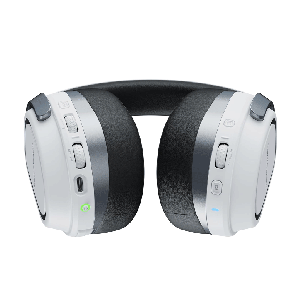 Turtle Beach Stealth 700 Gen 3 Wireless Multiplatform Amplified Gaming Headset for PS5, PS4, PC, Mobile – 60mm Drivers, AI Noise-Cancelling Mic, Bluetooth, 80-Hr Battery, Dual Transmitters – White | TBS-3101-15