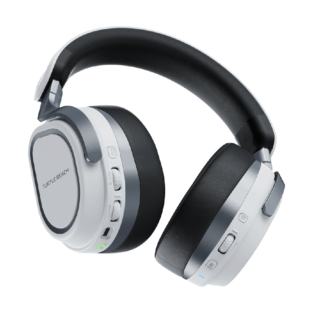 Turtle Beach Stealth 700 Gen 3 Wireless Multiplatform Amplified Gaming Headset for PS5, PS4, PC, Mobile – 60mm Drivers, AI Noise-Cancelling Mic, Bluetooth, 80-Hr Battery, Dual Transmitters – White | TBS-3101-15