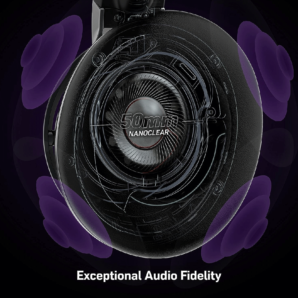 Turtle Beach Stealth™ Pro Multiplatform Gaming Headset, Dual Connectivity Wireless / Bluetooth, Active Noise Canceling, Swappable Dual 12+ Hour Battery, for Xbox X/S, PS5, PS4, PCs/Mac and Mobile Devices, Black | TBS-3365-02