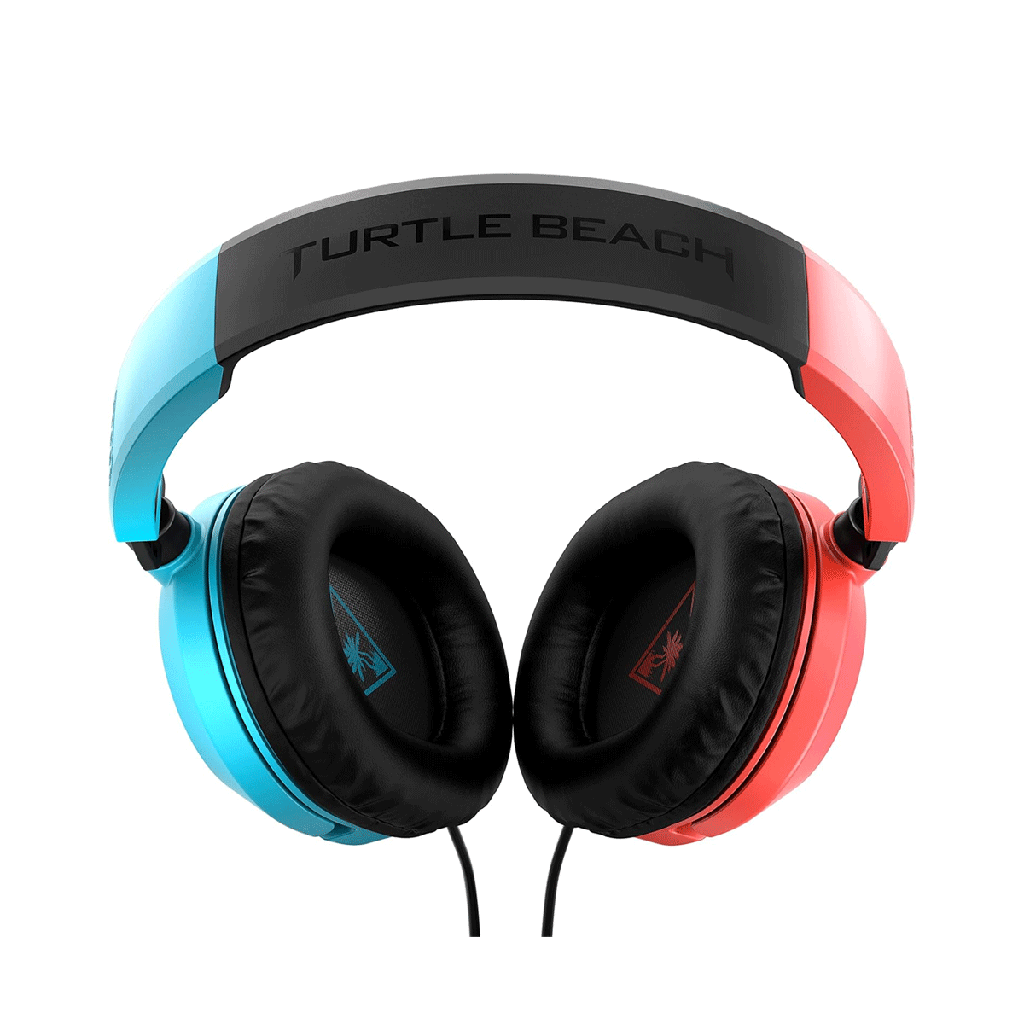 Turtle Beach Recon 50 Wired (3.5mm) Gaming Headset with Detachable Microphone, For PC/PS/Xbox & Mobile Devices Blue-Red