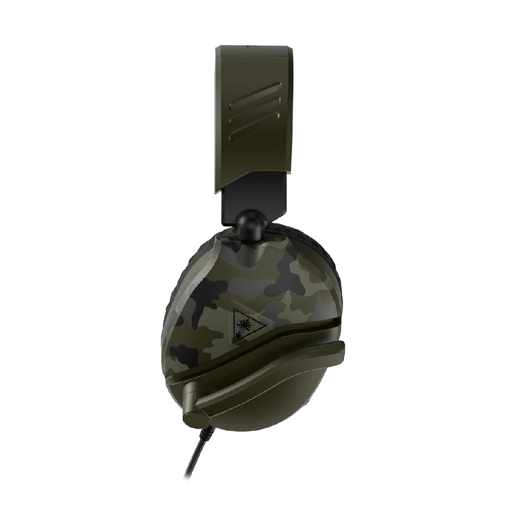 Turtle Beach Recon 70 Multiplatform Gaming Headset for Xbox Series X|S, Xbox One, PS5, PS4, PC & Mobile w/ 3.5mm Wired Connection - Flip-to-Mute Mic, 40mm Speakers, Lightweight Design, Green Camo | TBS-6455-02