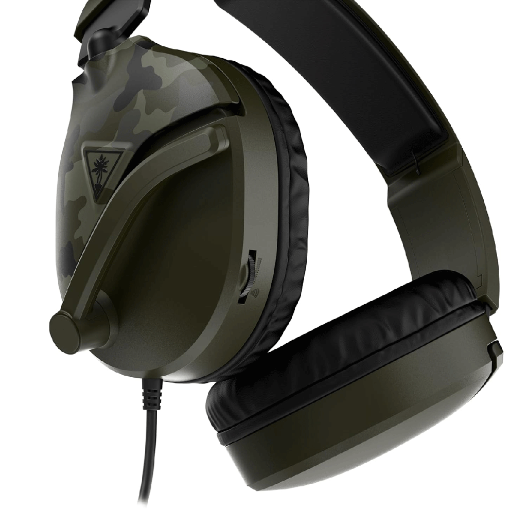 Turtle Beach Recon 70 Multiplatform Gaming Headset for Xbox Series X|S, Xbox One, PS5, PS4, PC & Mobile w/ 3.5mm Wired Connection - Flip-to-Mute Mic, 40mm Speakers, Lightweight Design, Green Camo | TBS-6455-02