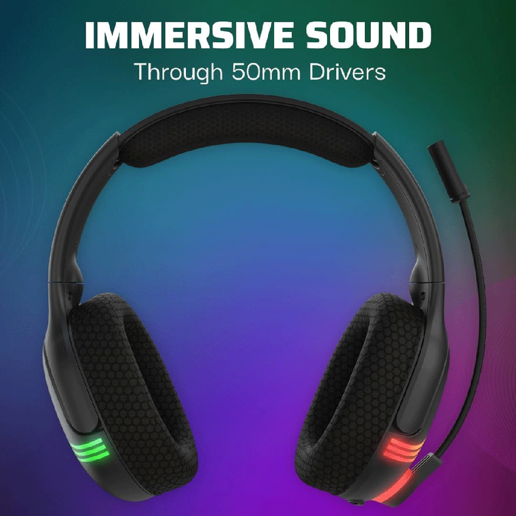 PDP Afterglow Wave Wireless Headset with Mic for Xbox Series X|S, Windows 10/11 PC, Compatible with PlayStation PS5/PS4 and Bluetooth, Black | 049-032-BK