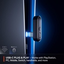 SteelSeries Arctis Nova 3P Wirelees/Bluetooth Upto 40Hr Battery Life For PlayStation, PC, Switch, & Android - Black