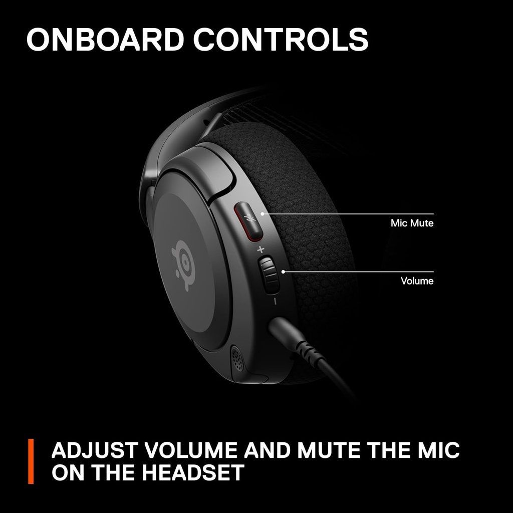 SteelSeries Arctis 1 Wired Gaming Headset Bidirectional Noise Cancelling For Xbox, PC, PlayStation & Switch - Black