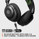 SteelSeries Arctis Nova 4X Wireless Gaming Headset Retractable, Multi-Platform USB-C For PC, PlayStation, Switch & Mobile Devices - Black
