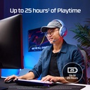 HyperX Cloud Jet Dual Wireless/Bluetooth, Swivel-To-Mute Boom Mic, Upto 25Hrs Of Playtime For PC,Mac, PS5,PS4 & Mobile - Black