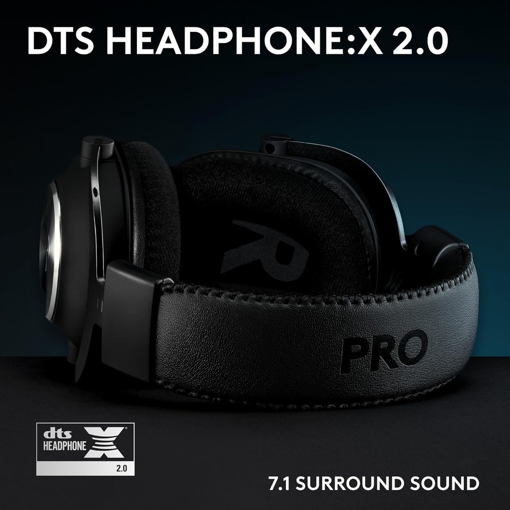 Logitech Pro X SE Wired Gaming Headset Blue Voice Software, DTS X 2.0, 20Hz - 20 KHZ, Premium Leatherete - Black
