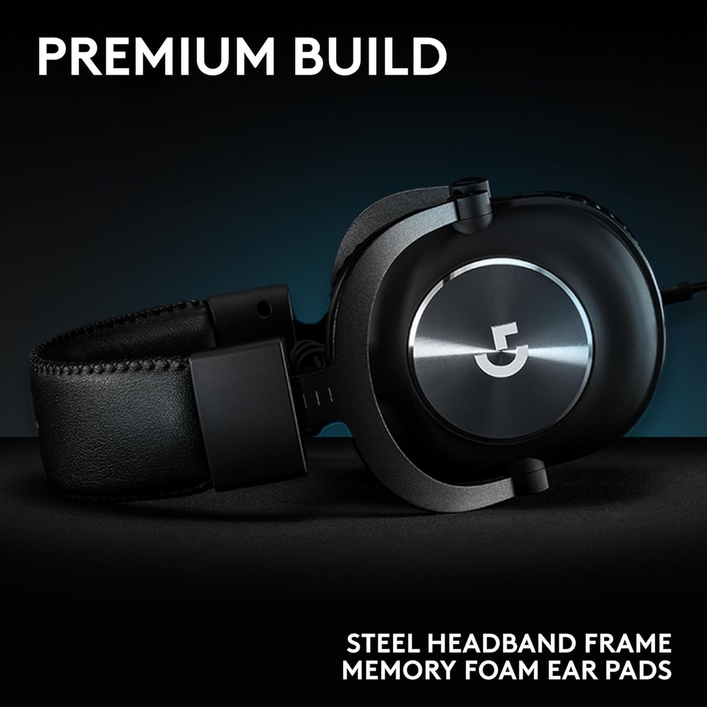 Logitech Pro X SE Wired Gaming Headset Blue Voice Software, DTS X 2.0, 20Hz - 20 KHZ, Premium Leatherete - Black