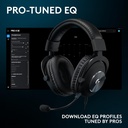 Logitech Pro X SE Wired Gaming Headset Blue Voice Software, DTS X 2.0, 20Hz - 20 KHZ, Premium Leatherete - Black