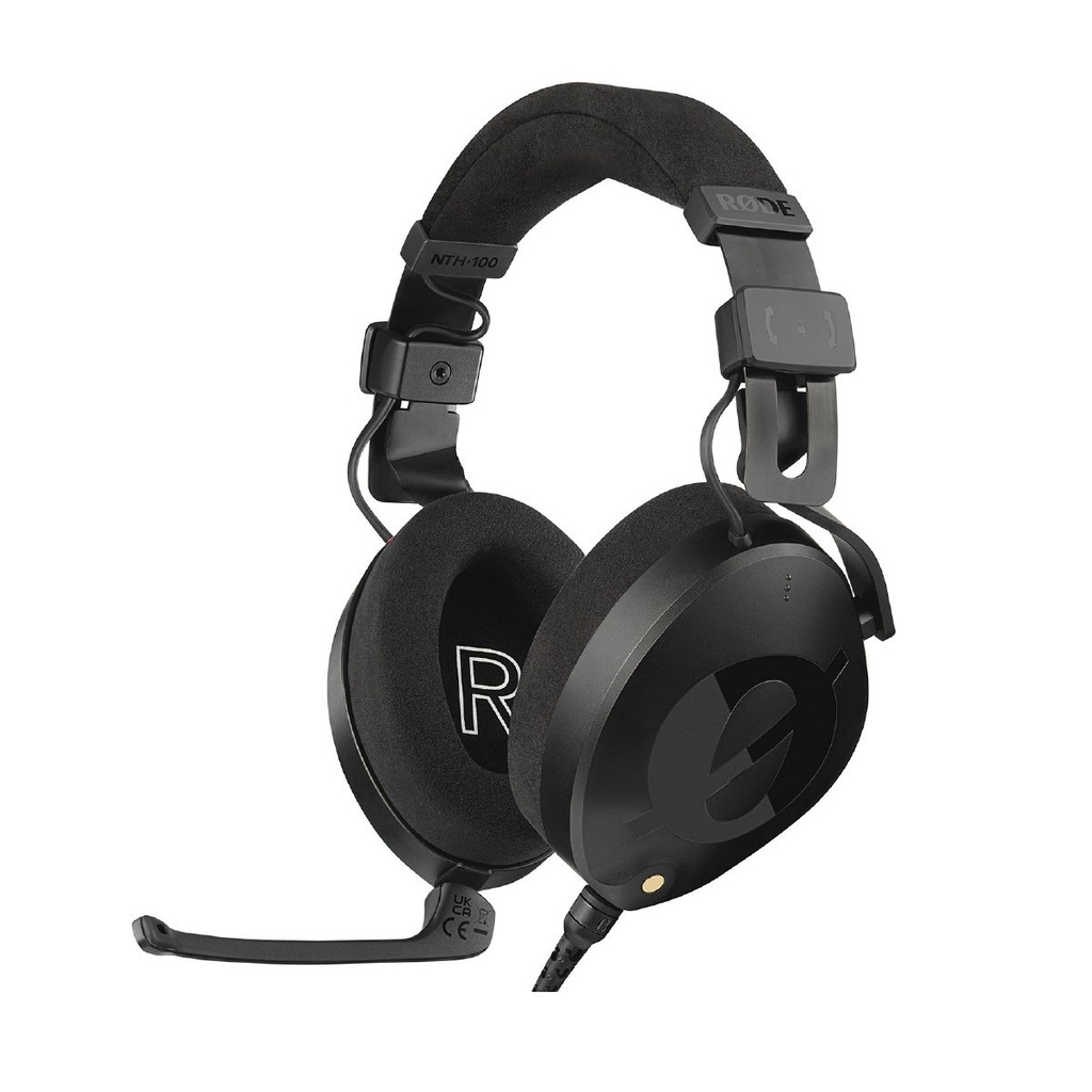 Rode NTH-100M Professional Over-Ear Headset, Highly Detailed Audio Capture And Monitoring, Cooltech Ear Cushions, Fitlok HeadBand