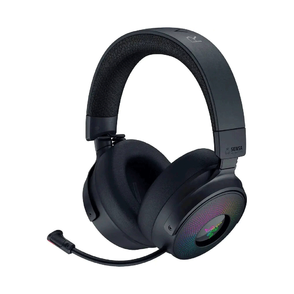 Razer Kraken V4 Pro Wireless Gaming Headset With OLED Control Hub, Razer Sensa HD Haptics For PC, Mac, Playstation, Switch & Smartphone
