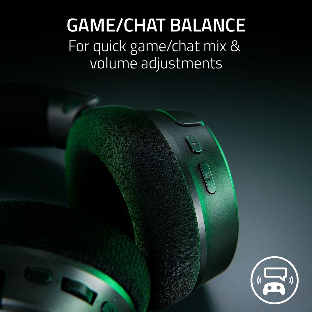 Razer Kraken V4 Wireless/Bluetooth/USB Gaming Headset Wideband Mic, Quick Volume Adjust - 9 Zone RGB Lighting - for PC, Mac, PS5, Nintendo Switch, Steam Deck, Smartphone - Black
