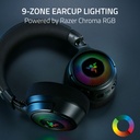 Razer Kraken V4 Wireless/Bluetooth/USB Gaming Headset Wideband Mic, Quick Volume Adjust - 9 Zone RGB Lighting - for PC, Mac, PS5, Nintendo Switch, Steam Deck, Smartphone - Black