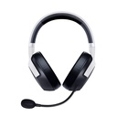Razer Kaira Pro HyperSpeed Wireless Gaming Headset, with Haptics for PS5, Titanium 50mm Drivers, Oval Ear Cushions, Low Latency BT, Hybrid Mic, Up to 30H Battery Life, White/Black | RZ04-04030200-R3G1
