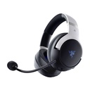 Razer Kaira Pro HyperSpeed Wireless Gaming Headset, with Haptics for PS5, Titanium 50mm Drivers, Oval Ear Cushions, Low Latency BT, Hybrid Mic, Up to 30H Battery Life, White/Black | RZ04-04030200-R3G1