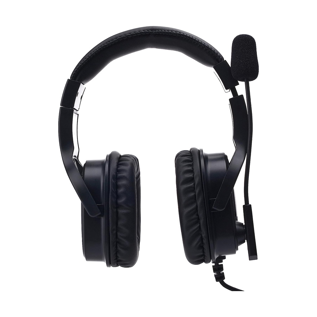 HP DHE-8004 Stereo Surround Sound Wired Gaming Headset With Flexible Microphone - Black