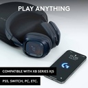 Logitech G Astro A30 PlayStation 5 Wireless/Bluetooth/Wired (3.5mm) Gaming Headset, Ultra Low-Latency 27+ Hrs Battery Life,Detachable Mic - For PC/PS5/Switch & Mobile Smart Devices - Navy/Red