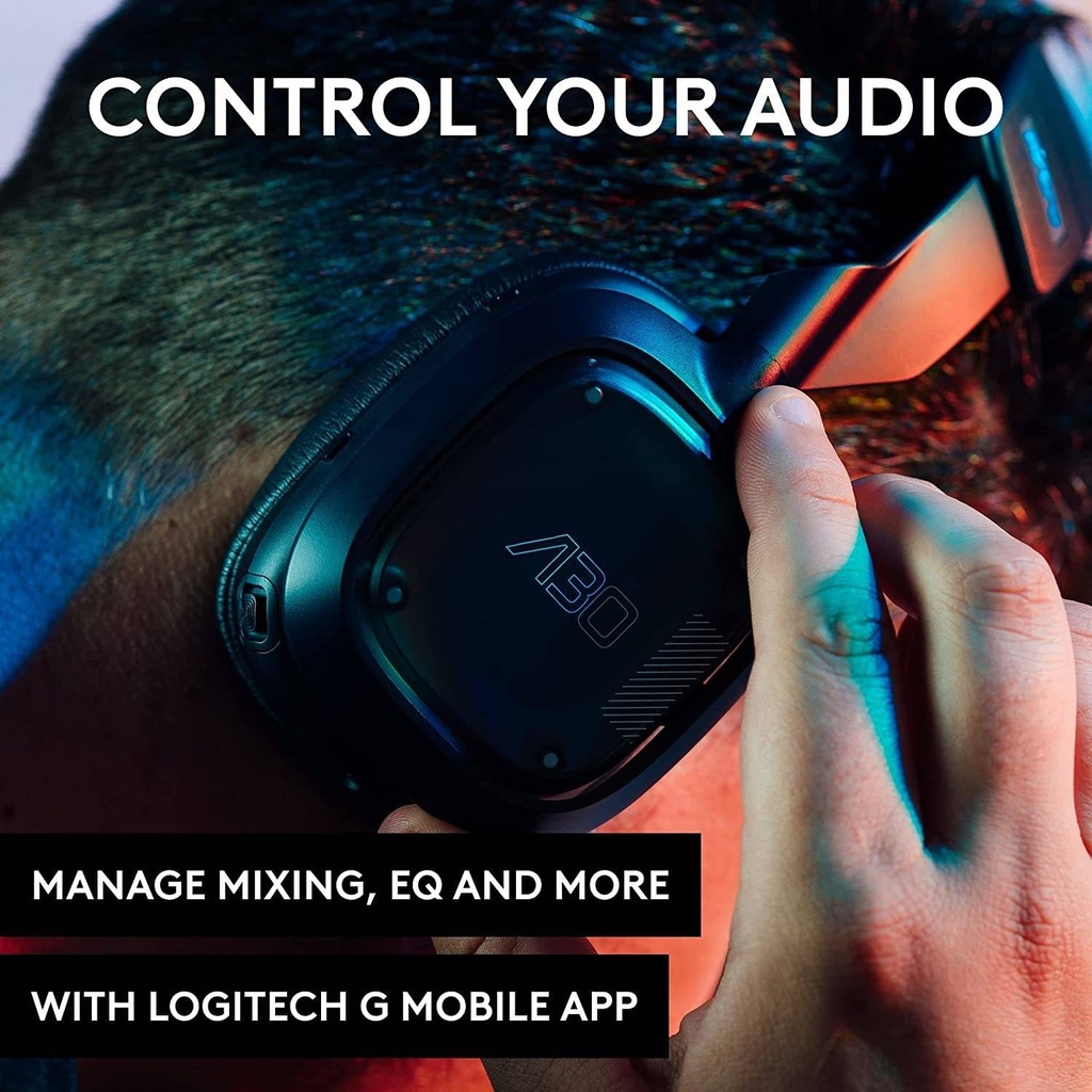 Logitech G Astro A30 PlayStation 5 Wireless/Bluetooth/Wired (3.5mm) Gaming Headset, Ultra Low-Latency 27+ Hrs Battery Life,Detachable Mic - For PC/PS5/Switch & Mobile Smart Devices - Navy/Red