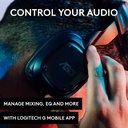 Logitech G Astro A30 PlayStation 5 Wireless/Bluetooth/Wired (3.5mm) Gaming Headset, Ultra Low-Latency 27+ Hrs Battery Life,Detachable Mic - For PC/PS5/Switch & Mobile Smart Devices - Navy/Red