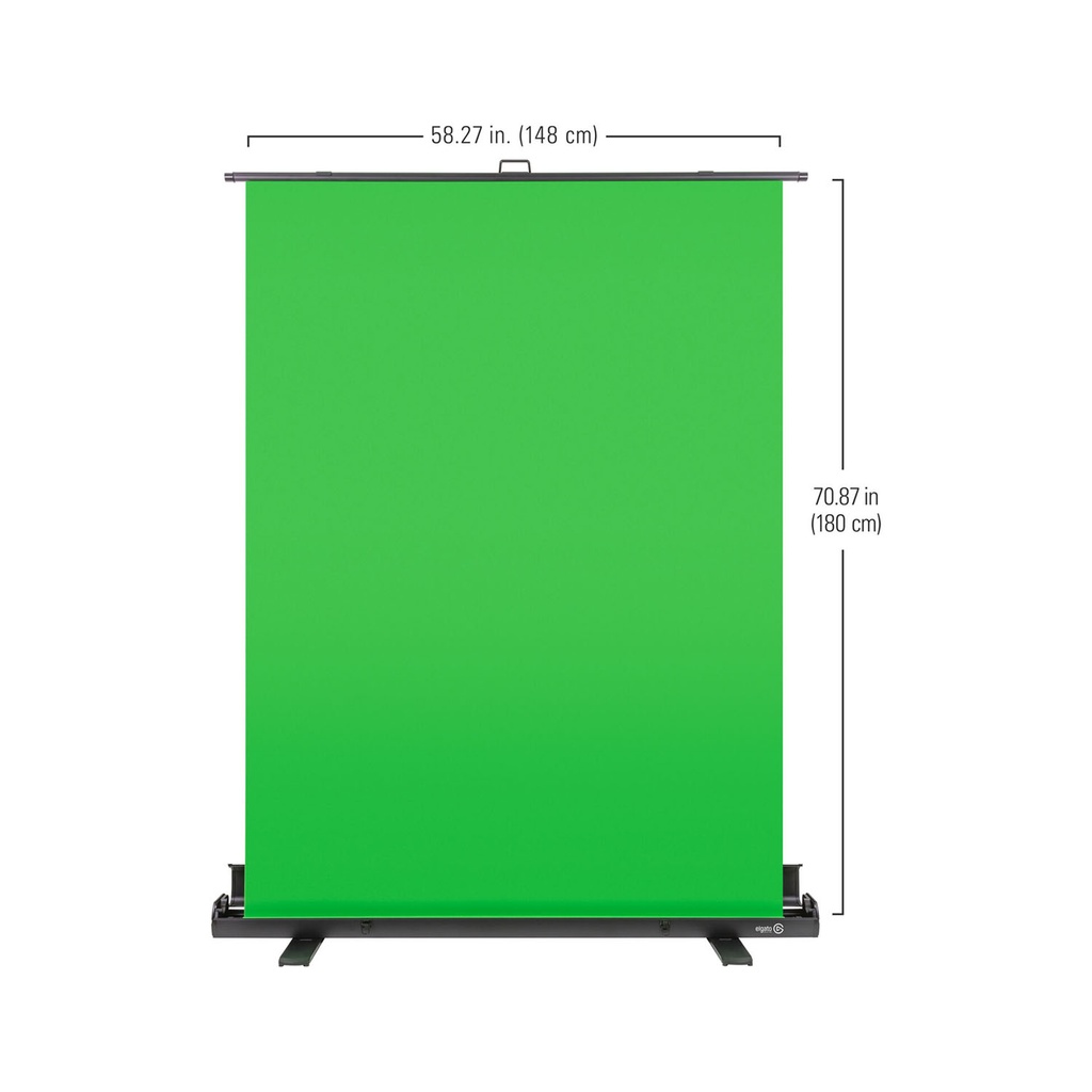 Elgato Green Screen Collapsible Chroma Key Backdrop Wrinkle-Resistant Fabric & Ultra-Quick Setup For Background Removal