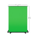 Elgato Green Screen Collapsible Chroma Key Backdrop Wrinkle-Resistant Fabric & Ultra-Quick Setup For Background Removal