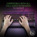 Razer Ergonomic Wrist Rest for Full-Sized Keyboards: Anti-Slip Rubber Base, Angled Incline - Classic Black