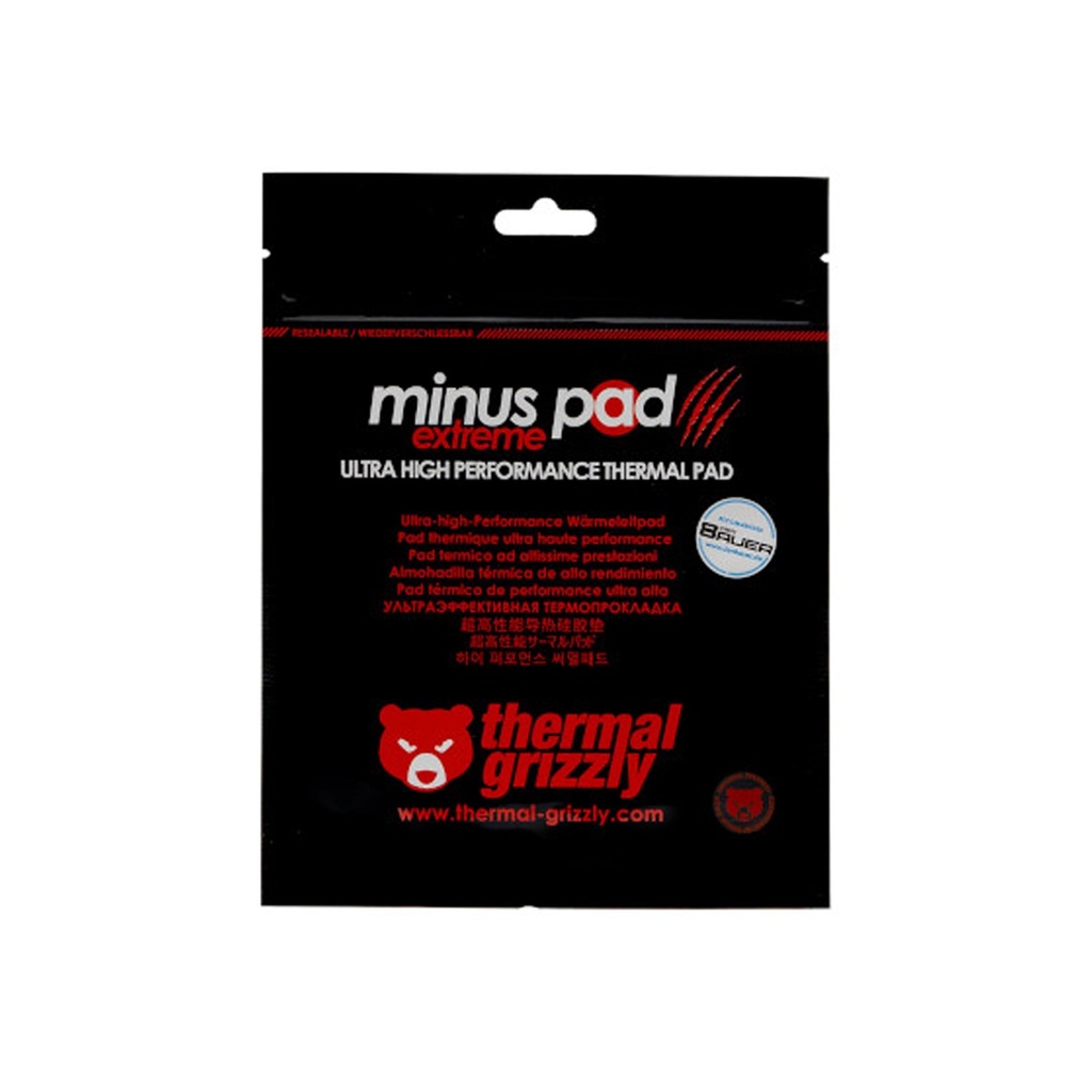 Thermal Grizzly Minus Pad Extreme Ultra High Performance Thermal Pad (100x 100x 1.0mm)