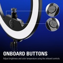 Elgato Ring Light Premium 2500 Lumens Light with Desk Clamp and Ball Mount