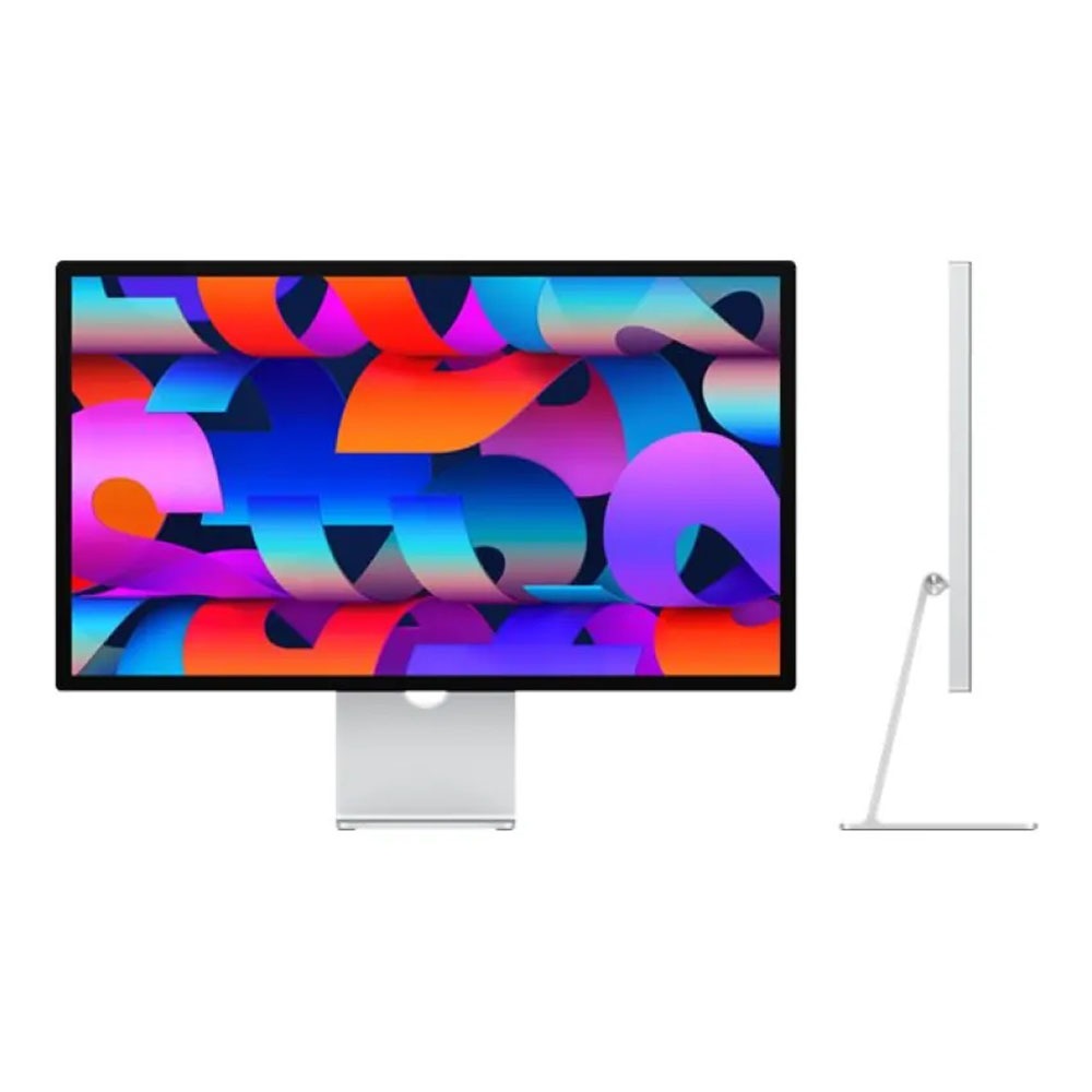 Apple Studio 27" 5K Retina Display Standard Glass Tilt-Adjustable Stand 12 MP Camera Studio-Quality Mic & Speaker Thunderbolt 5 Ports-Silver
