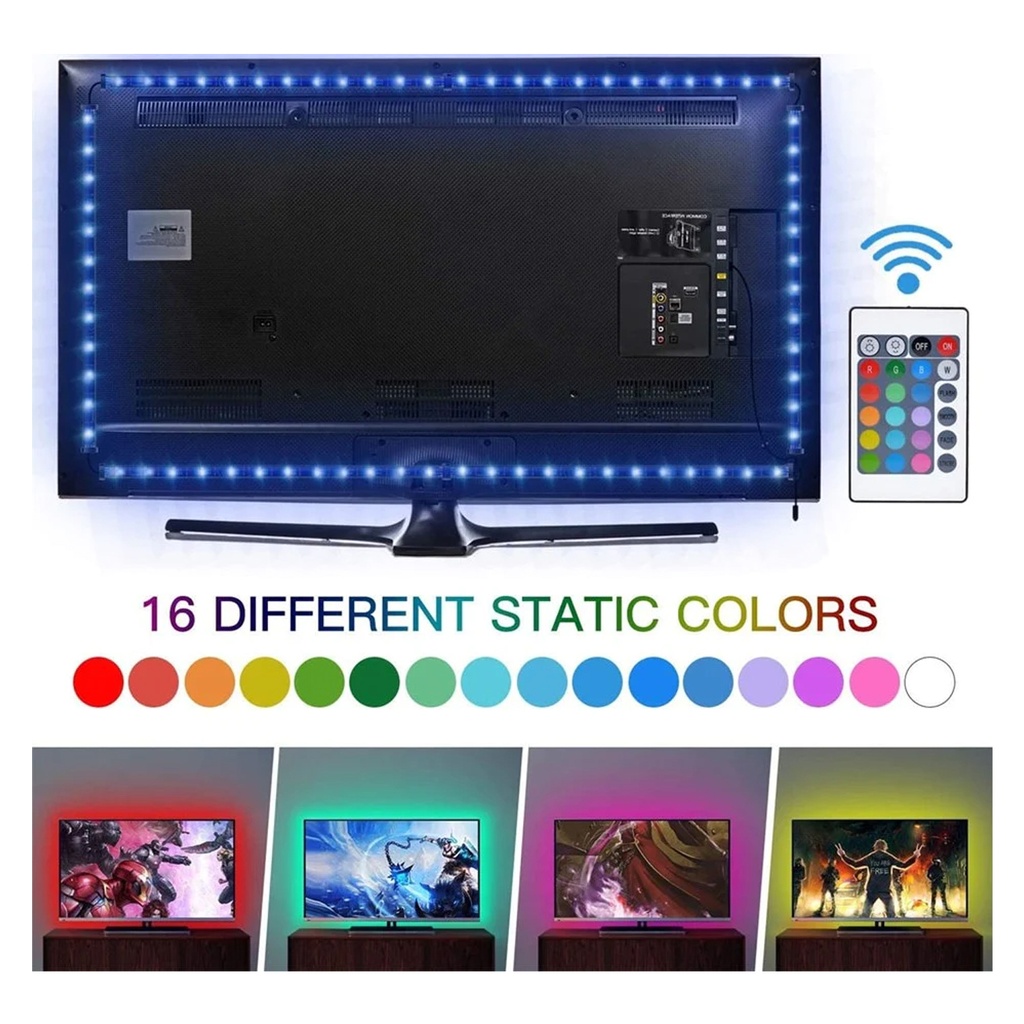 Twisted Minds Gaming Monitor/Tv RGB LED Strip Lights (2M)