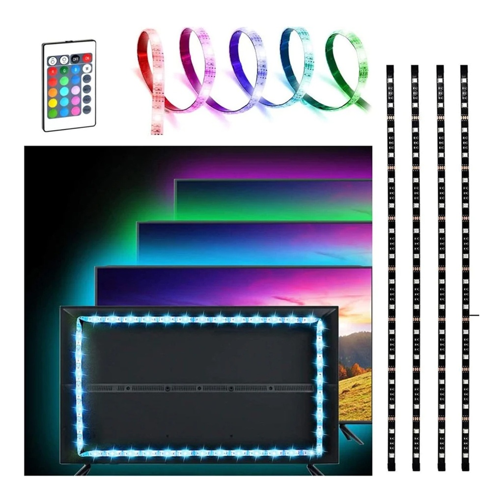 Twisted Minds Gaming Monitor/Tv RGB LED Strip Lights (2M)