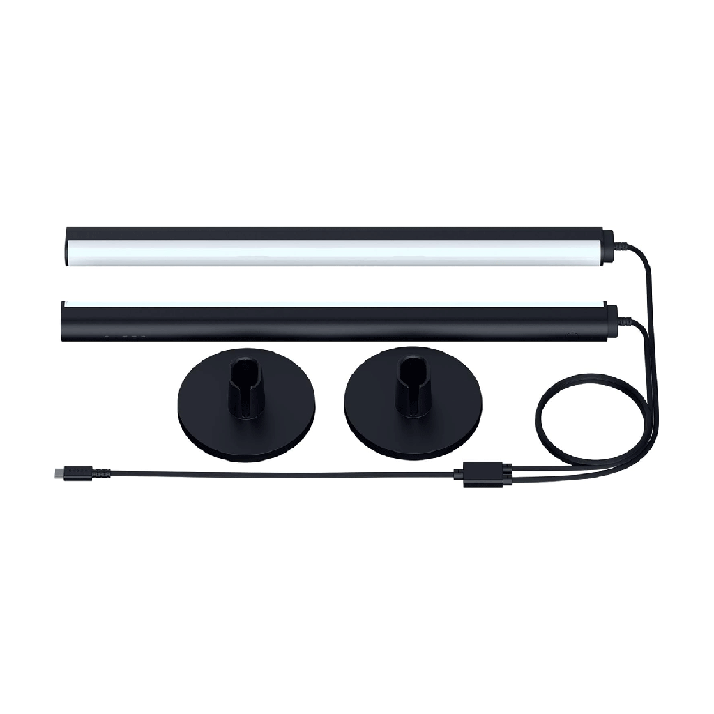 Razer Aether Standing RGB LED Light Bars, USB-C Connection, Reversible Front and Back Dual Lighting for PC, Works With Alexa & Google Home