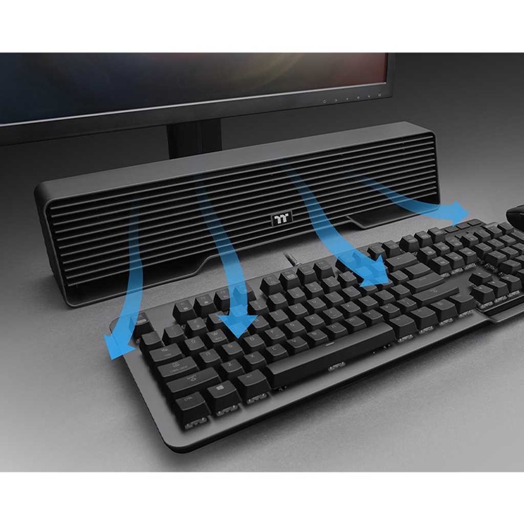 ThermalTake Argent DS100 Desk Cooler 12 Addressable LEDS, 8 Lighting Mods, Supports Fan Speed Adustments