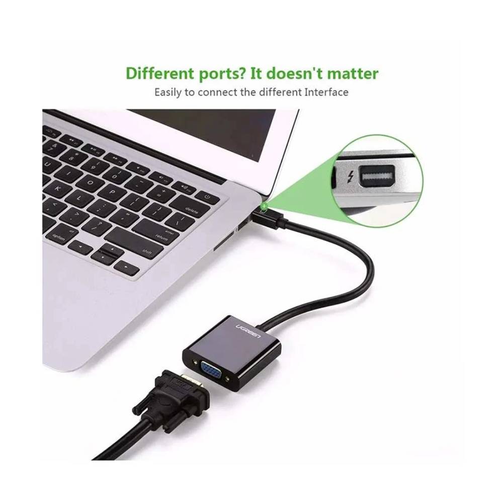 UGREEN Mini DP To VGA Converter (Black)